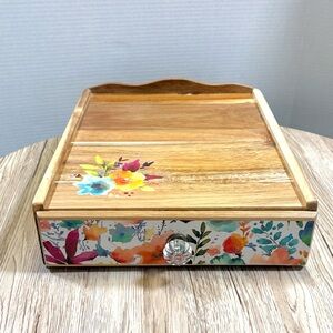 Pioneer Woman Floral Wooden Drawer Organizer